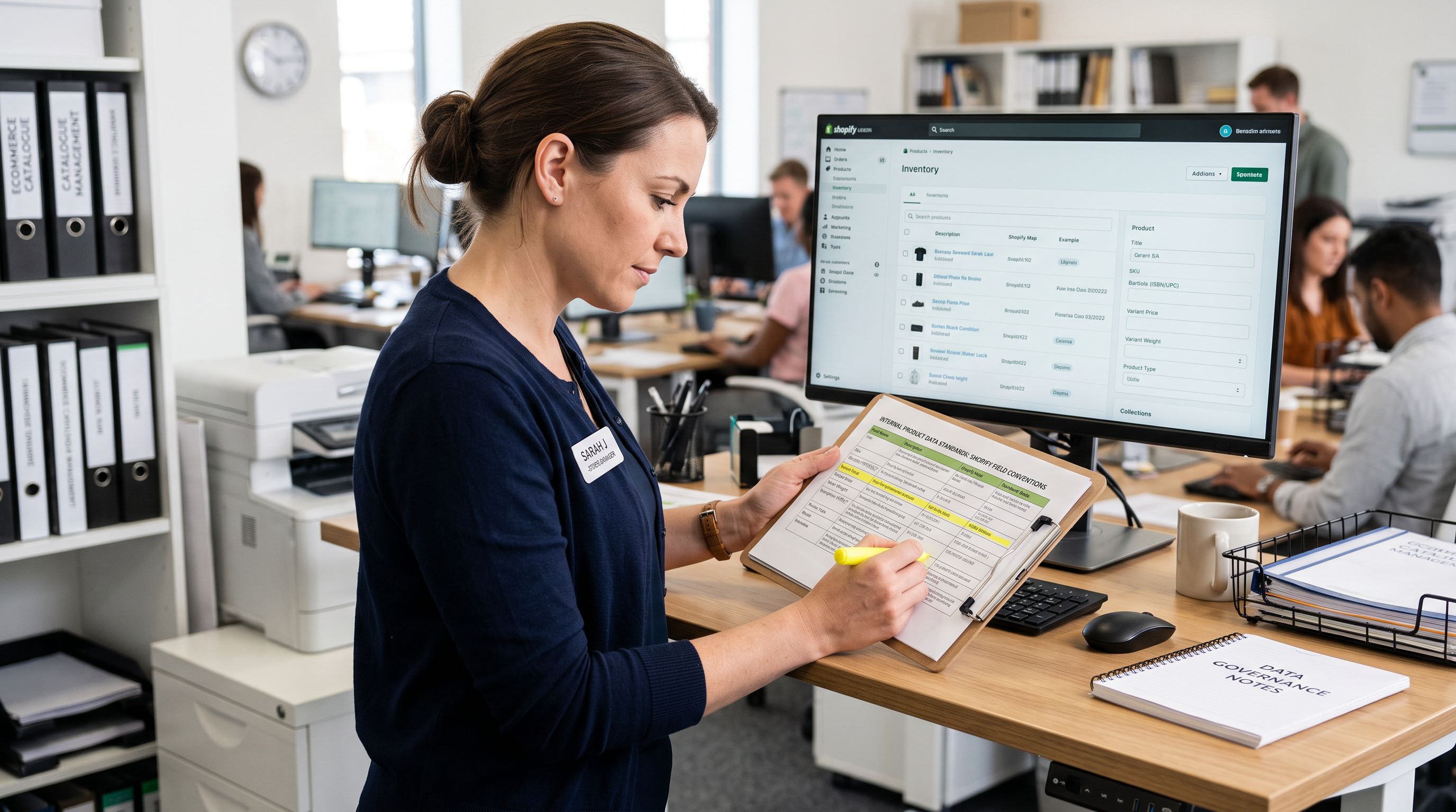 Shopify Catalogue Governance: Write a Product Data Standard
