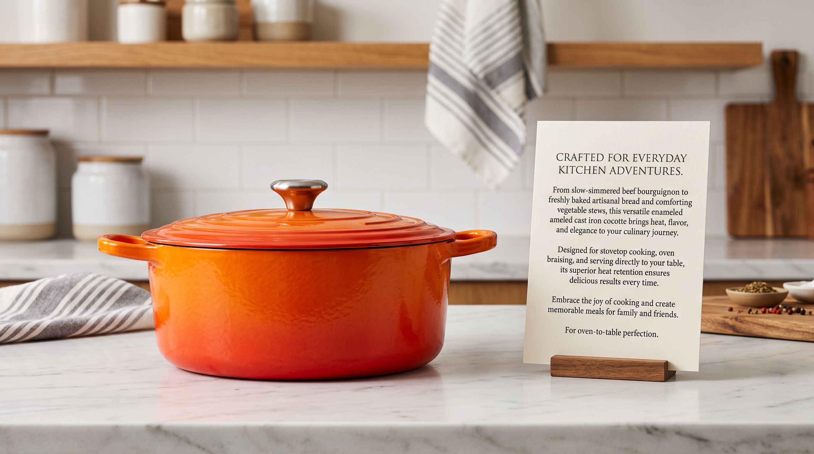 A printed wholesale product description marked up with a red pen showing replaced phrases, beside a printed revised version with highlighted improvements, representing the before and after of a supplier description rewrite.